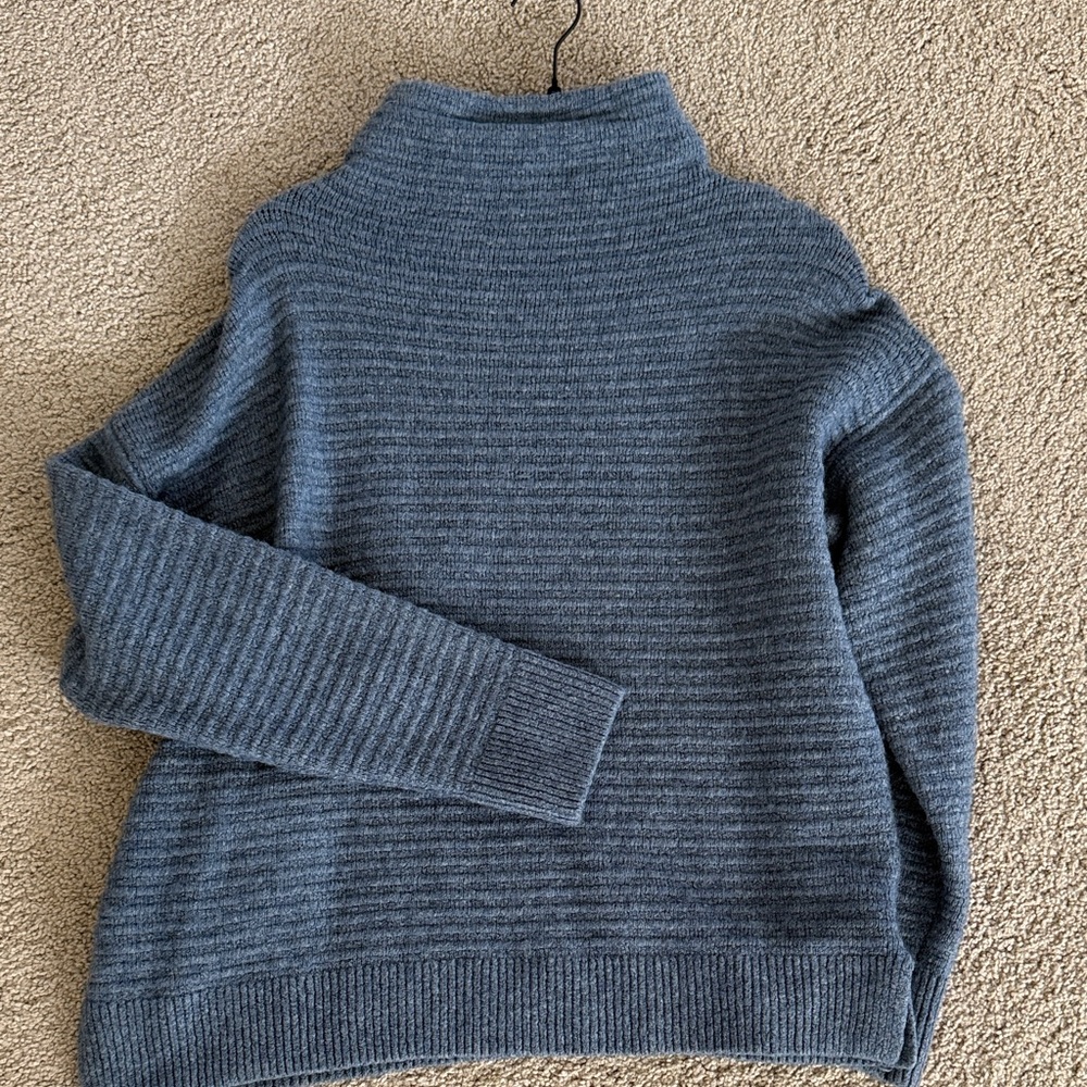 Madewell Charcoal Belmont  Turtleneck Sweater L
